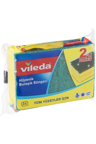 Vileda 2 Li Yeşil Klasik Oluklu Sünger - 2