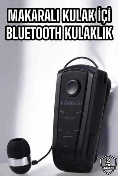 Makaralı Bluetooth Kulaklık Çağrı Cevaplama Kablolu Uzun Pil Ömrü