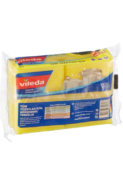 Vileda 2 Li Yeşil Klasik Oluklu Sünger - 3