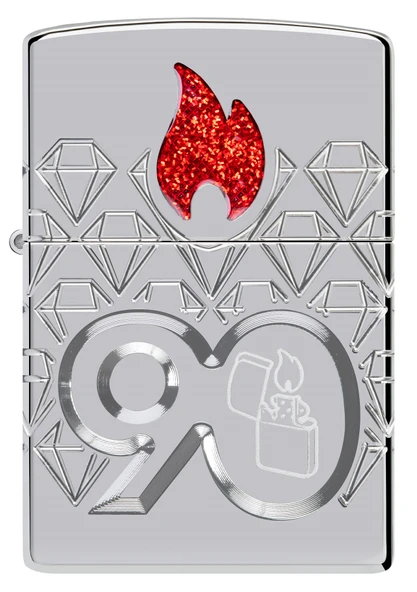Zippo 90. Yıl Özel Koleksiyonu Armor® Kasa Çakmak - 2