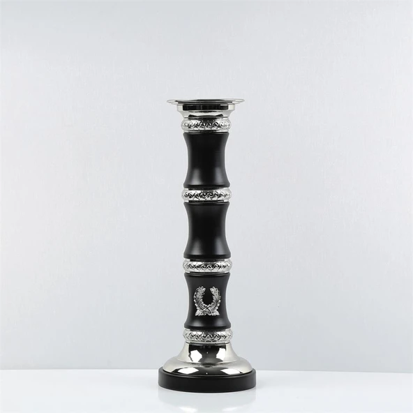 Vitale Silver Siyah Dekoratif Obje 12*12*41 cm ürün görseli 1
