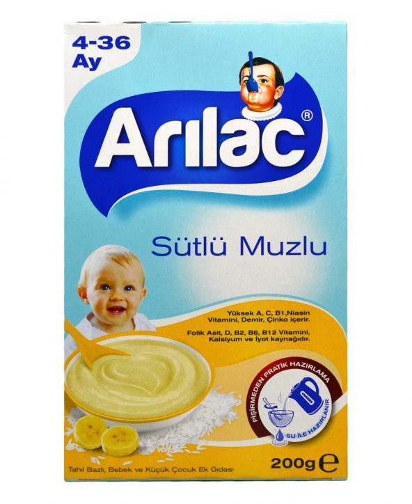 Arılac Sütlü Muzlu 200 gr