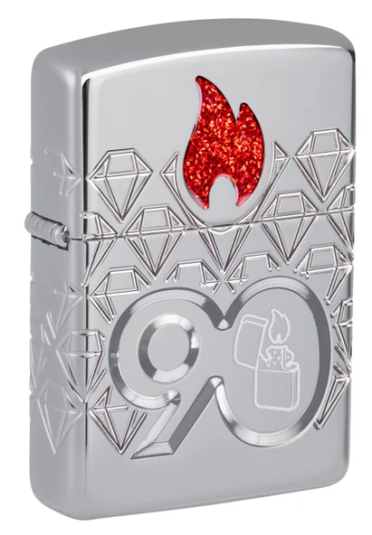 Zippo 90. Yıl Özel Koleksiyonu Armor® Kasa Çakmak - 1