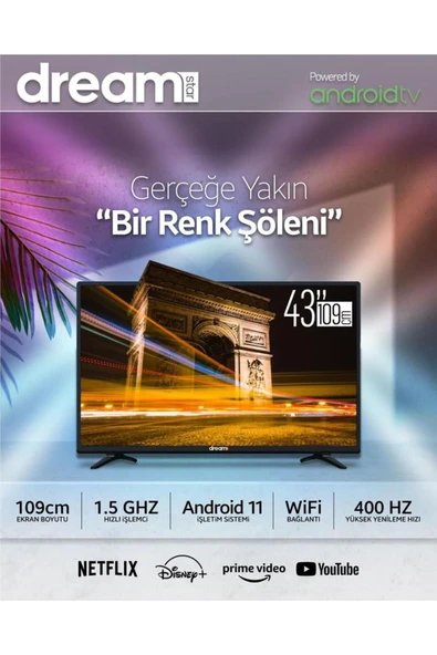 43'' 109 Ekran Full Hd Dahili Uydu Goole Tv - 2