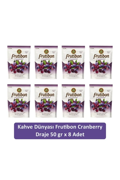 Kahve Dünyası Cranberry Frutibon 50 GR x 8 Adet