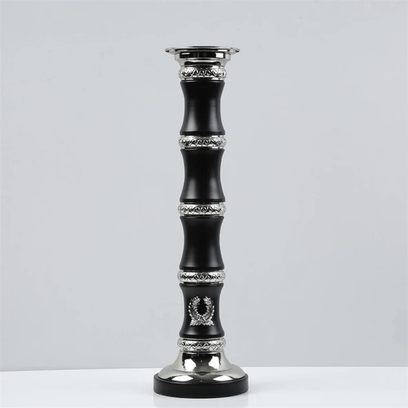 Vitale Silver Siyah Dekoratif Obje 12*12*51 cm ürün görseli 1