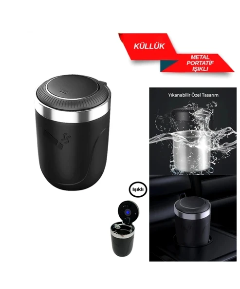 Küllük Işıklı Portatif Lüx Metal - Resim 2