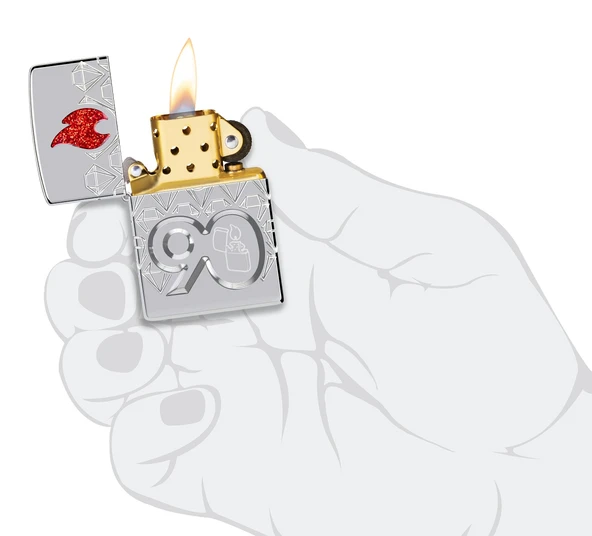 Zippo 90. Yıl Özel Koleksiyonu Armor® Kasa Çakmak - 4