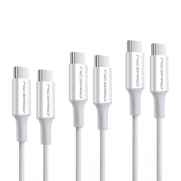 NPO CTC12 60W 1.2m TPE Type-C to Type-C Hızlı Şarj ve Data Kablosu 3 Adet - 2