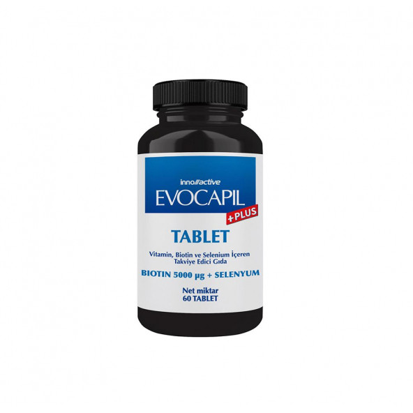 Evocapil Plus Saç Ekimi Sonrası Yoğun 60 Adet Selenyum+Biotin Tablet