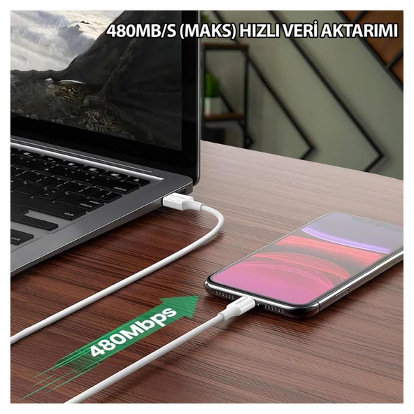 NPO UTC12 60W 1.2m TPE USB to Type-C Hızlı Şarj ve Data Kablosu 3 Adet - 5