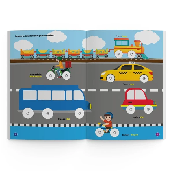 İlk Sticker Kitabım Seti 2-4 Yaş / Yapıştır-Çiz-Boya - 3
