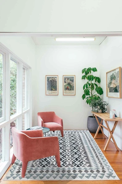 VALENCIA 1510 İskandinav Kaymaz Taban Yıkanabilir Modern Halı Kilim ürün görseli