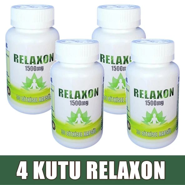 Relaxon 1500mg %100 Bitkisel 120 Kapsül (4 KUTU)