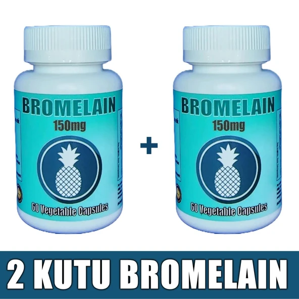 Bromelain 150mg 120 Kapsül (2 KUTU)