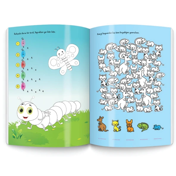 3-6 Yaş Parmak Boyama Kitabım Seti - 3