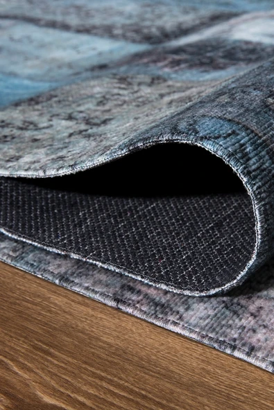 EFES 2305 Patchwork Yumuşak Doku Leke Tutmayan Modern Halı Kilim - 3