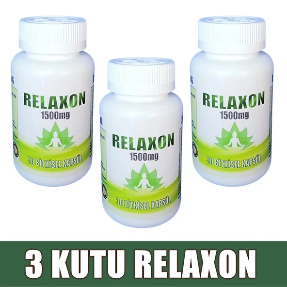 Relaxon 1500mg %100 Bitkisel 90 Kapsül (3 KUTU)