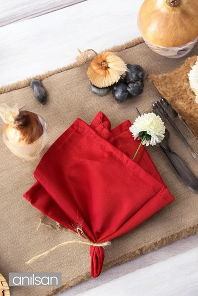 Tekli %100 Pamuk Kumaş Peçete Sarı 50x50 Cm Mutfak Bezi Sofra Sunum Servis Peçetesi