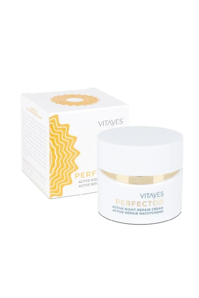 VITAYES Yaşlanma Karşıtı Yoğun Nemlendirici Gece Cilt Bakım Kremi - Dna Onarımını Uyaran Etkili Formül 50ml - 5