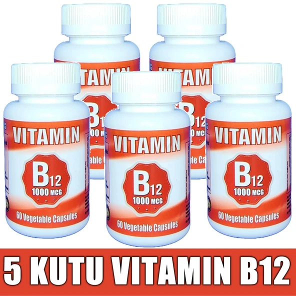 Vitamin B12 1000mcg 300 Kapsül (5 KUTU)