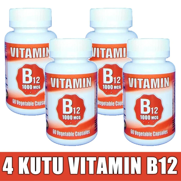 Vitamin B12 1000mcg 240 Kapsül (4 KUTU)