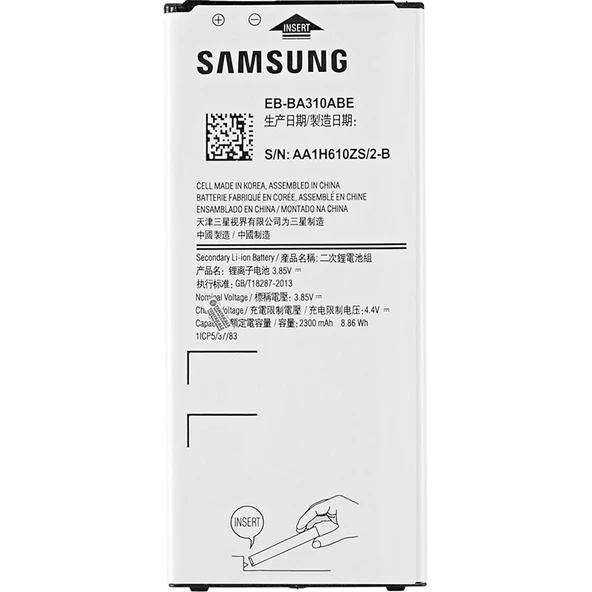 Samsung Galaxy A3 2016 SM-A310 Batarya Pil - Orjinal