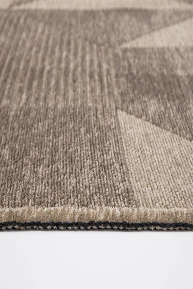 MONET 4125A Bej Klasik Modern Toz Tutmayan Halı Kilim - Resim 3