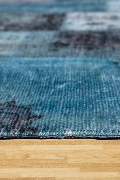 EFES 2305 Patchwork Yumuşak Doku Leke Tutmayan Modern Halı Kilim - 5