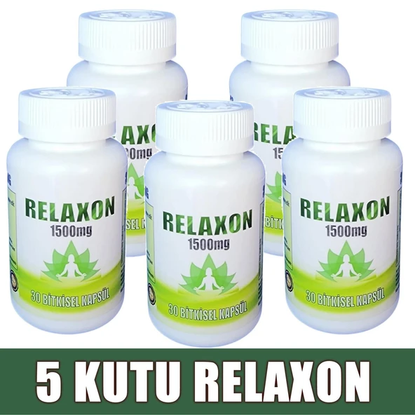 Relaxon 1500mg %100 Bitkisel 150 Kapsül (5 KUTU)