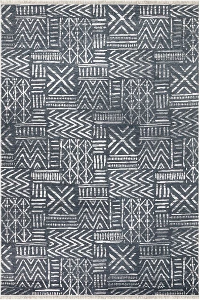 MİLANO ML203 Açık Gri Leke Tutmaz Antialerjik Yıkanılabilir Dokuma Dekoratif Halı Kilim - 4
