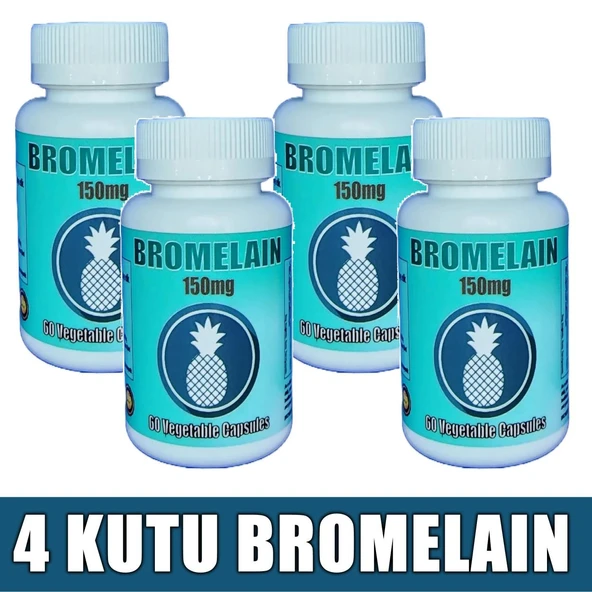 Bromelain 150mg 240 Kapsül (4 KUTU)