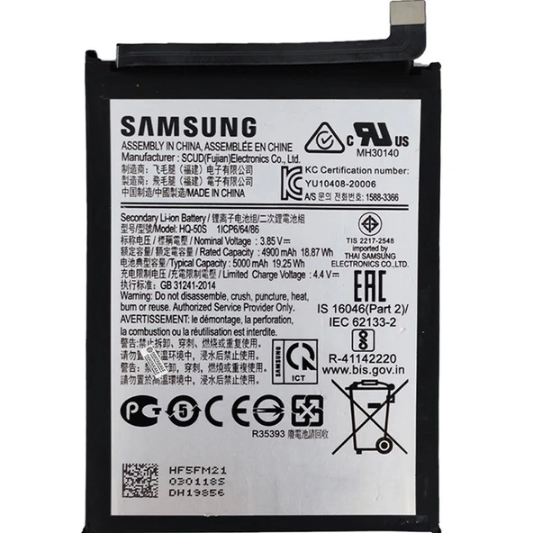 Samsung Galaxy A02s SM-A025 Batarya Pil - Orjinal