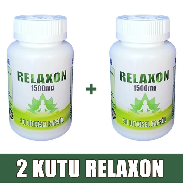 Relaxon 1500mg %100 Bitkisel 60 Kapsül (2 KUTU)