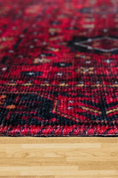 EFES 2303 Geleneksel  Afgan Motif Yumuşak Doku Leke Tutmayan Modern Halı Kilim - 5