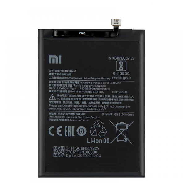Xiaomi Redmi 8a Bn51 Orijinal Batarya Pil