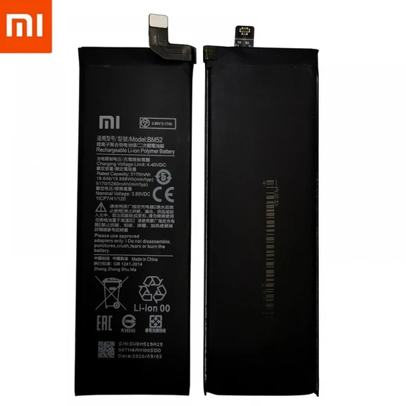 Xiaomi Mİ Note 10 Lite BM52 Batarya Pil