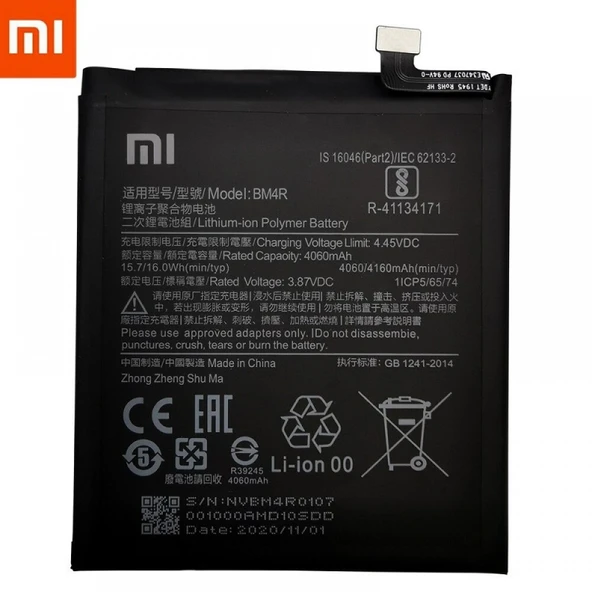 Xiaomi Mİ 10 Lite Zoom BM4R Batarya Pil