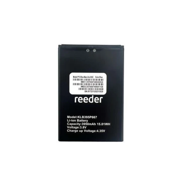 Reeder P13 Blue Max Lite2022 Batarya Pil