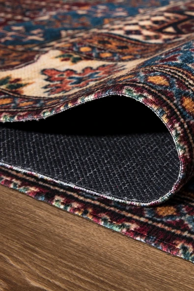 EFES 2304 Geleneksel Motif Yumuşak Doku Leke Tutmayan Modern Halı Kilim - 3