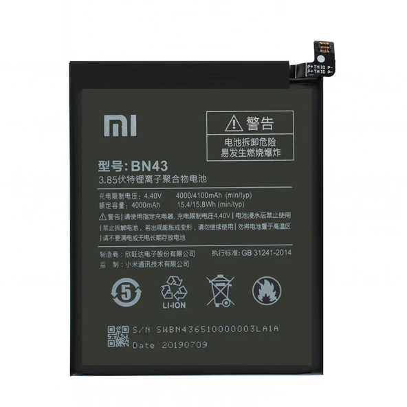 Xiaomi Redmi Note 4X BN43 Orijinal Batarya Pil