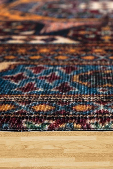 EFES 2304 Geleneksel Motif Yumuşak Doku Leke Tutmayan Modern Halı Kilim - 5