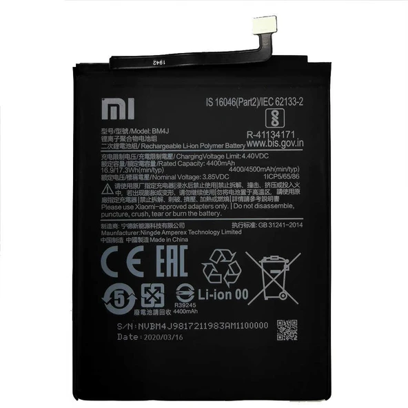 Xiaomi Redmi Note 8 Pro Bm4j Orijinal Batarya