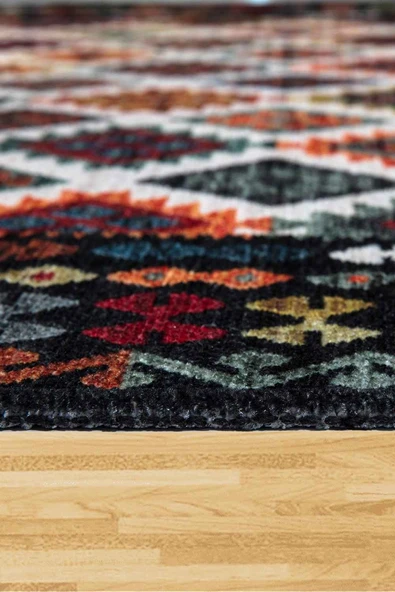 VALENCIA 1505 Renkli Kaymaz Taban Yıkanabilir Modern Halı Kilim - 5