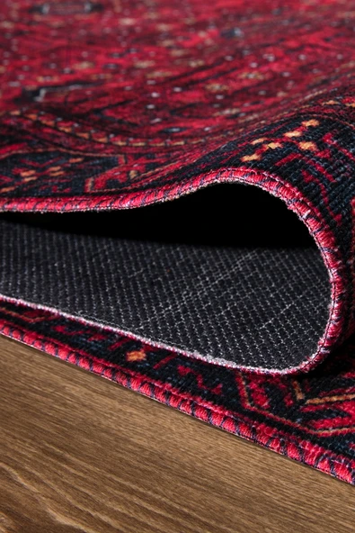 EFES 2303 Geleneksel  Afgan Motif Yumuşak Doku Leke Tutmayan Modern Halı Kilim - 3