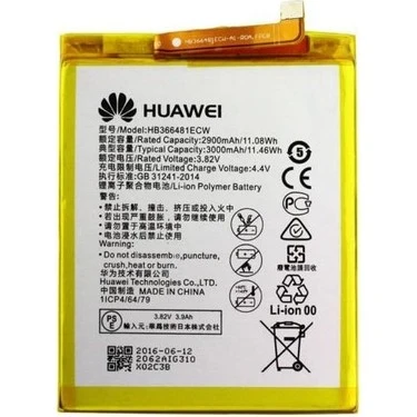 Huawei P Smart 2018 (HB366481ECW) Uyumlu Batarya Pil 2900 - 1