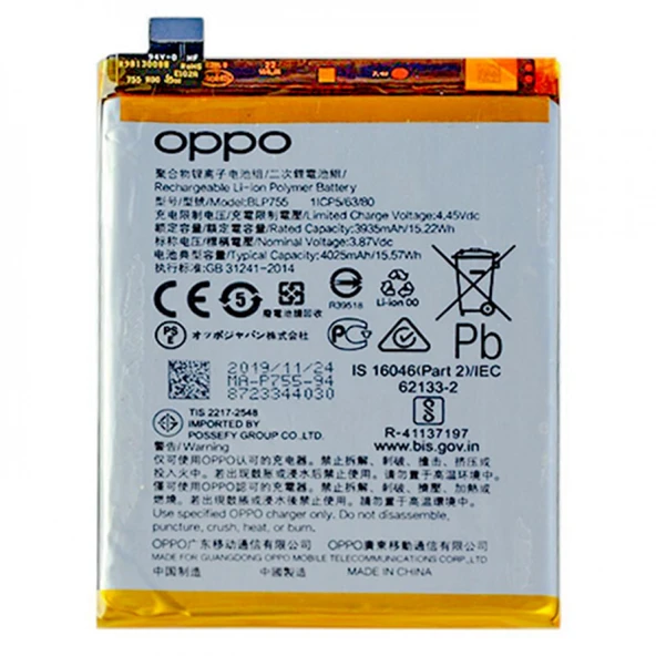 Oppo Reno 3 Pro Orijinal BLP755 Batarya Pil