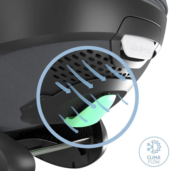 Maxi-Cosi Pebble 360 Pro Dünyanın İlk Kızaklı, Araç Dışına Çıkabilen ADAC'lı 360 Dönebilen Tam Yatabilen İsofix Bazalı Ana Kucağı ve Bebek Oto Koltuğu 0-13 kg Twillic Graphite - 7