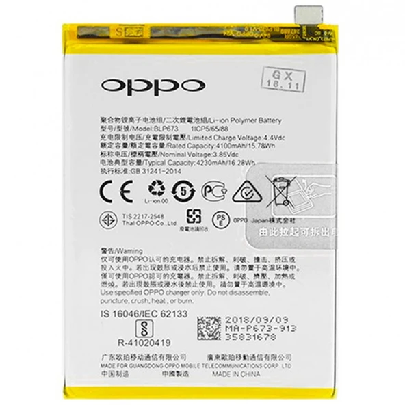 Oppo A5s Orijinal BLP673 Batarya Pil