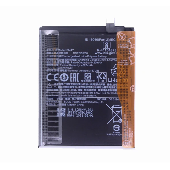 Xiaomi Poco F3 BM4Y Batarya Pil
